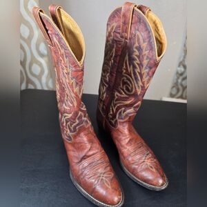 Justin Men's Marbled Deerlite Western Boots - Round Toe